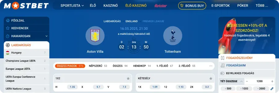 Mostbet Hungary Sport